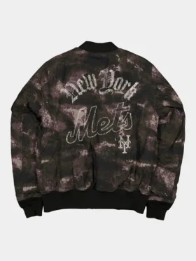 NY METS X ALPHA X NEW ERA MA-1 BOMBER JACKET BACK VIEW