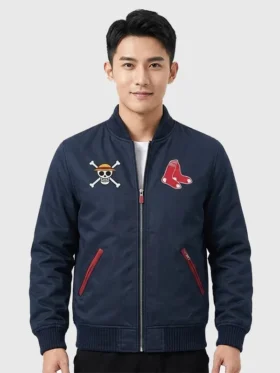 One Piece Red Sox Jacket Front View