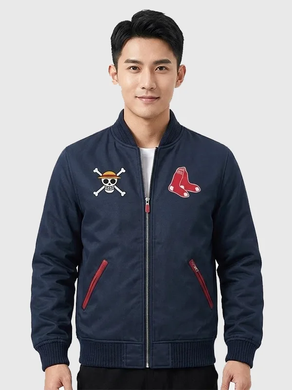 One Piece Red Sox Jacket Front View