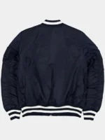 PATRIOTS X ALPHA X NEW ERA MA-1 BOMBER JACKET BACK VIEW
