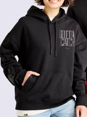 Pokémon x Target Youth Hoodie side view showing profile shape, hood design, and smooth fit