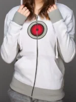 Portal 2 Turret Hoodie design view showing graphic detail, fabric texture, and hoodie styling