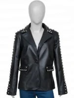 Reba Mcentire Studded Leather Jacket View Look