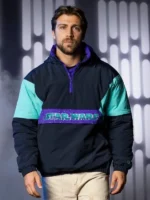 Star Wars Throwback Boba Anorak Jacket front view showing clean design and sharp fit