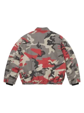 Supreme Cordura Twill Utility Jacket camo back view showing rear shape and camo finish