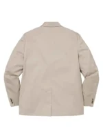 Supreme Sea Island Cotton Suit stone back view showing rear shape, clean fit, and smooth finish
