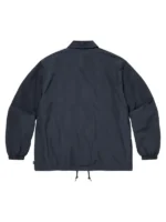 Supreme Spellout Coaches Jacket blue back view showing rear design and smooth finish