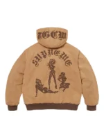 Supreme The Great China Wall Work Jacket brown back view showing rear design and finish