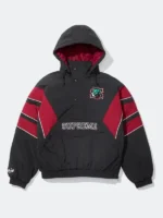 Supreme x SALEM Black and Red Pullover Jacket Back look