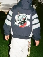 Supreme x SALEM Half Zip Stadium Jacket Men