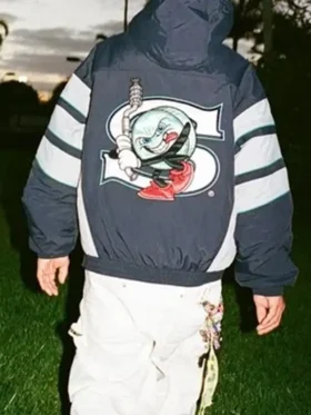 Supreme x SALEM Half Zip Stadium Jacket Men