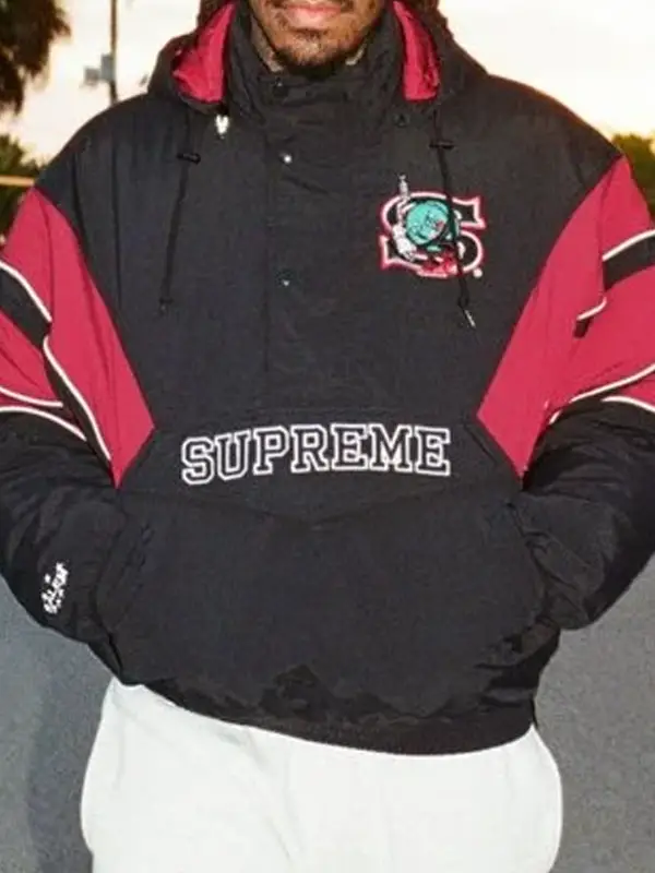 Supreme x SALEM Bring the Dark Energy for Spring 2026 3 Supreme x SALEM Black and Red Pullover Jacket
