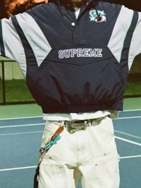 Supreme x SALEM Half Zip Stadium Jacket Men