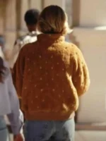Beef S02 Carey Mulligan Brown Sherpa Jacket back view