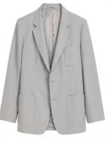 Zendaya Euphoria S03 Blue Blazer close up