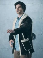 Hughie Campbell The Boys S05 Shearling Leather Jacket side view