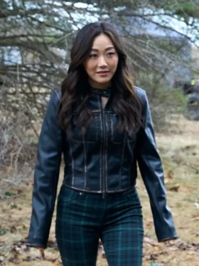 The Boys S05 Kimiko Miyashiro Black Jacket outfit look