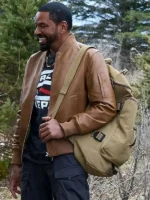The Boys S05 Laz Alonso Brown Jacket side view