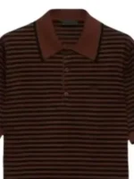 The Voice Adam Levine Striped Polo Shirt Close-Up