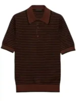 The Voice Adam Levine Striped Polo Shirt Front View