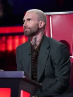 The Voice S27 Adam Levine Blazer Suit side view showing profile fit and clean formal style