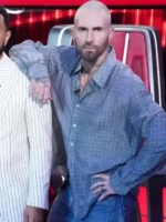 The Voice S27 Adam Levine Check Shirt Side View