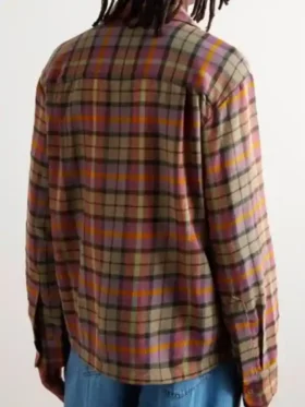 The Voice S27 Adam Levine Plaid Shirt Back View