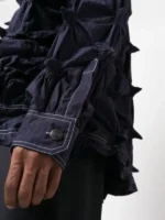 The Voice S27 Conor James Blue Spikey Jacket side look showing cuffs and profile details