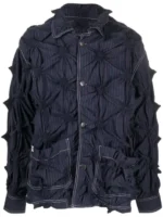 The Voice S27 Conor James Blue Spikey Jacket view look showing full shape and bold spike style