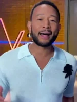 The Voice S27 John Legend Knitted Polo Shirt Front View