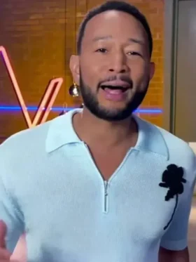 The Voice S27 John Legend Knitted Polo Shirt Front View