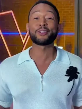 The Voice S27 John Legend Knitted Polo Shirt Look