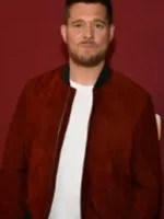 The Voice S27 Michael Buble’s Bomber Jacket front view showing clean design and sharp fit