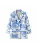 The Voice S27 Nell Simmons Marble Print Blazer view design showing marble pattern and shape