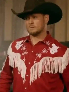 The Voice S28 Finale Michael Bublé Fringe Shirt front view showing clean design and fringe detail