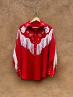 The Voice S28 Finale Michael Bublé Fringe Shirt view look showing full shape and fringe style