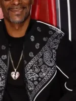 The Voice S28 Finale Snoop Dogg Jacket close-up showing fabric texture, stitching, and details