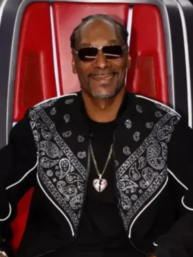 The Voice S28 Finale Snoop Dogg Jacket front view showing clean design and sharp fit