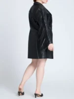 The Voice S28 Leather Fringe Jacket Back View