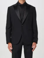 The Voice S28 Michael Buble Satin Lapel Blazer view look showing full shape and satin style