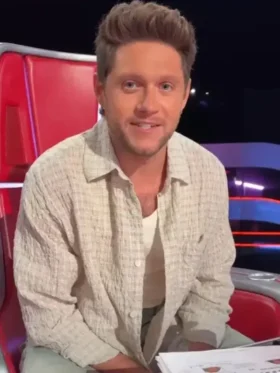 The Voice S28 Niall Horan Shirt front view showing clean design, sharp fit, and front detail