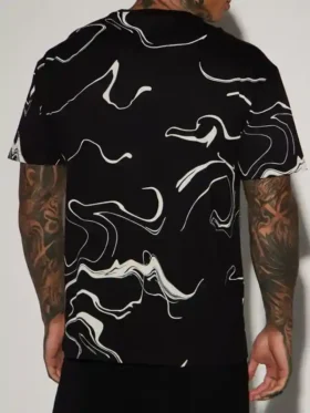 The Voice S28 Ralph Edwards Marble Print T-Shirt Back View