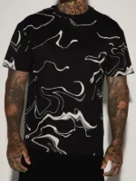 The Voice S28 Ralph Edwards Marble Print T-Shirt Front View