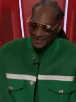 The Voice S28 Snoop Dogg Green Jacket view showing full shape, clean fit, and green style