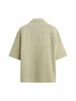 The Voice S29 Aziz Guerra Beige Wiggle Shirt back view showing rear shape and clean finish