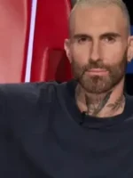 The Voice S29 Finale Adam Levine Sweatshirt look showing full shape and clean casual style
