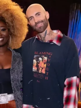 The Voice S29 Finale Adam Levine T-Shirt front view showing clean design and sharp fit