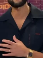 The Voice S29 Finale John Legend Black Shirt close-up view showing fabric texture and stitching