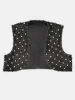 The Voice S29 Kelly Clarkson Bead Embellished Vest view look showing bead details and clean vest style