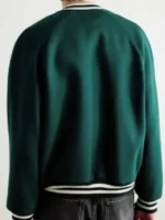The Voice S29 Michael Bublé Varsity Jacket back view showing rear structure, sleeve shape, and varsity fit